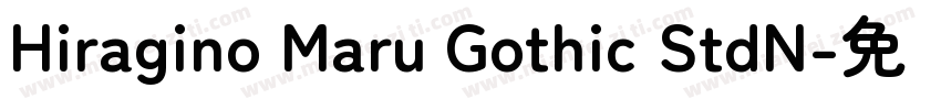 Hiragino Maru Gothic StdN字体转换